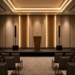Equipos de sonido profesional y microfonia inalambrica digital para sonorizar sala de conferencias en Madrid